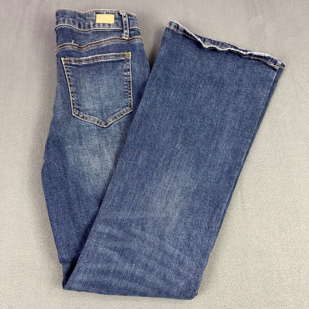 Special A Womens High Rise Flare Jeans Medium Wash Button Fly Size 11 RN139166